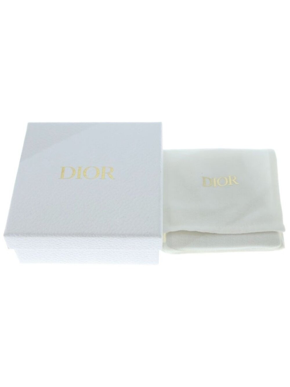 Dior CD Logo Line Stone Pearl Necklace Pendant Chain Gold - Picture 6 of 6